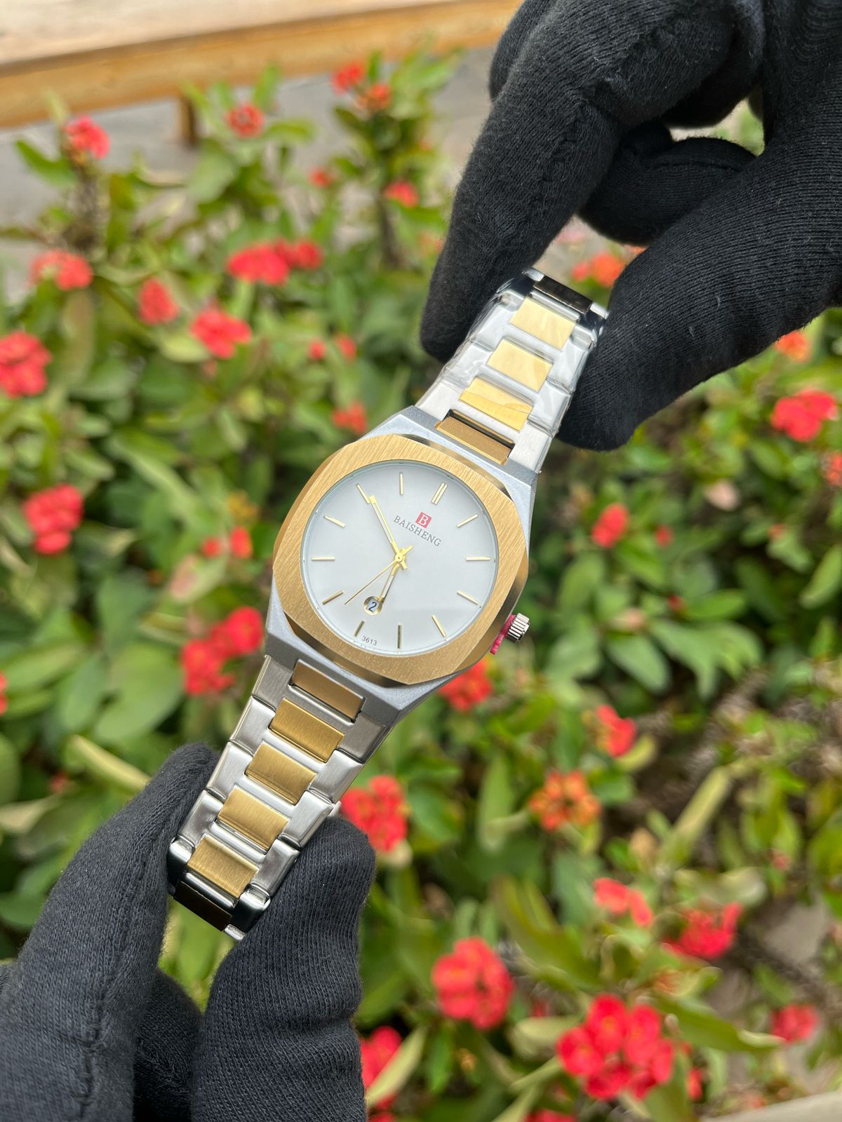 Baisheng Stainless Steel Quartz Watch for Men - Luxury Design