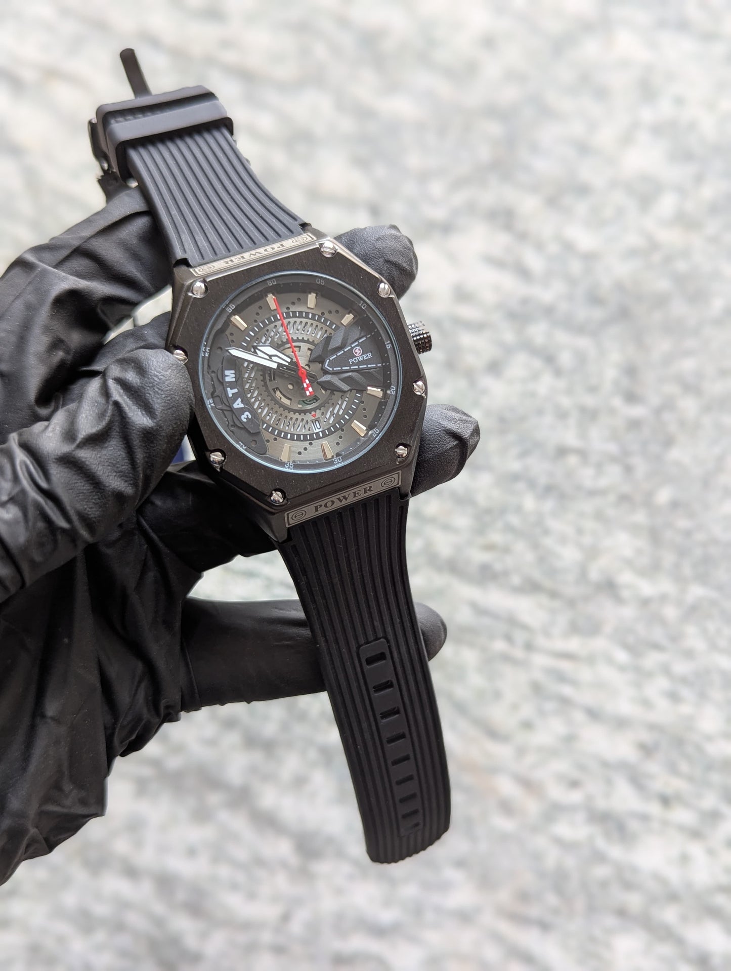 Power SteelX™ – Stainless Steel Waterproof Watch with Silicone Strap
