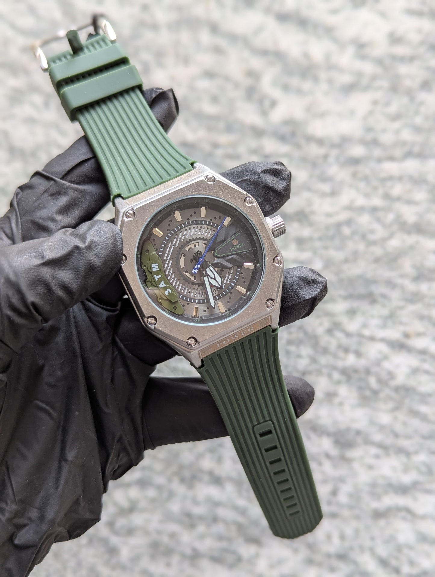 Power SteelX™ – Stainless Steel Waterproof Watch with Silicone Strap