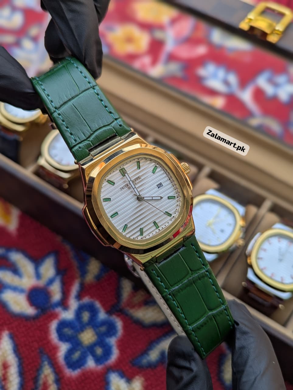 Patek Philippe Classic Watch – Stainless Steel & 100% Genuine Leather Strap