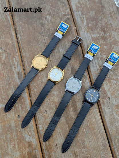 Citizen Minimal Watch with  Leather Strap