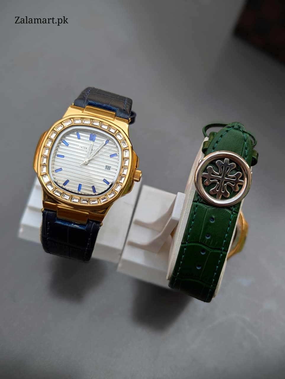 Patek Philippe Classic Stainless Steel Watch with Genuine Leather Strap