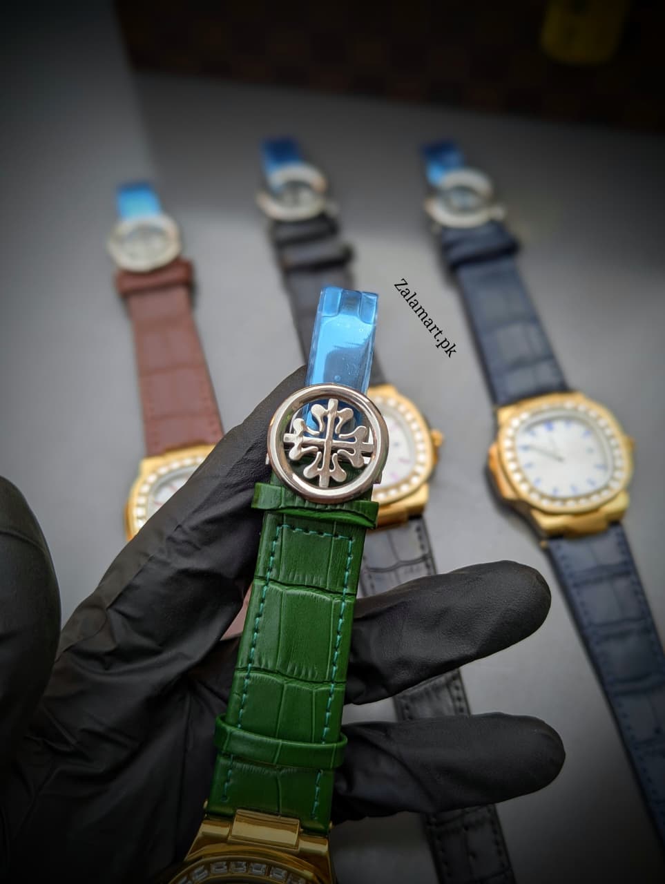 Patek Philippe Classic Stainless Steel Watch with Genuine Leather Strap