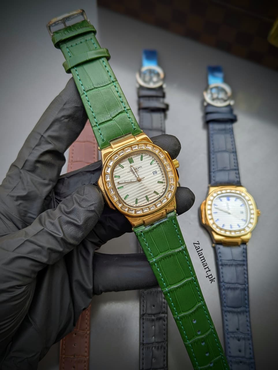 Patek Philippe Classic Stainless Steel Watch with Genuine Leather Strap