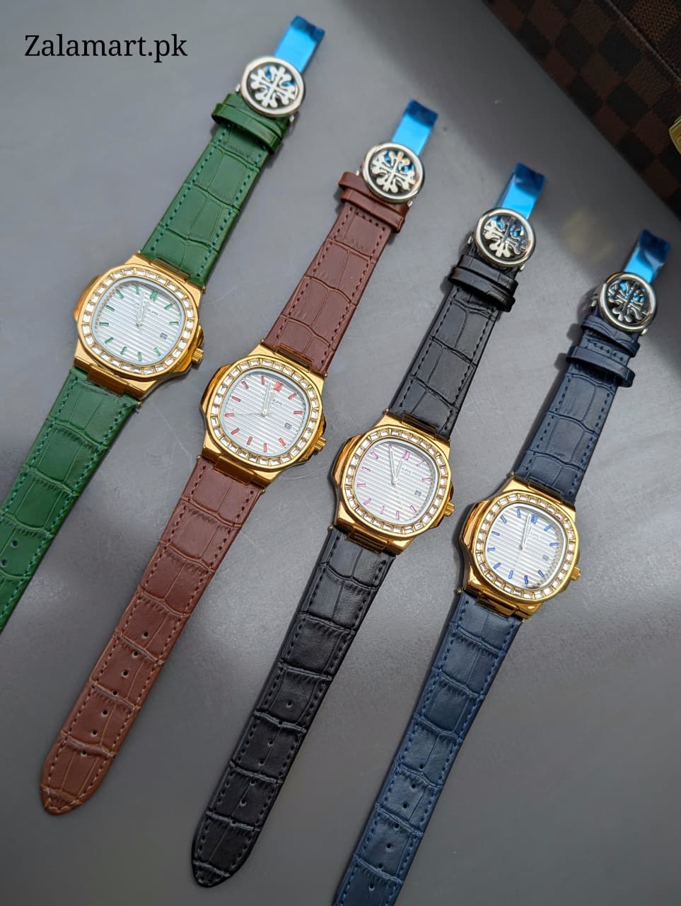 Patek Philippe Classic Stainless Steel Watch with Genuine Leather Strap