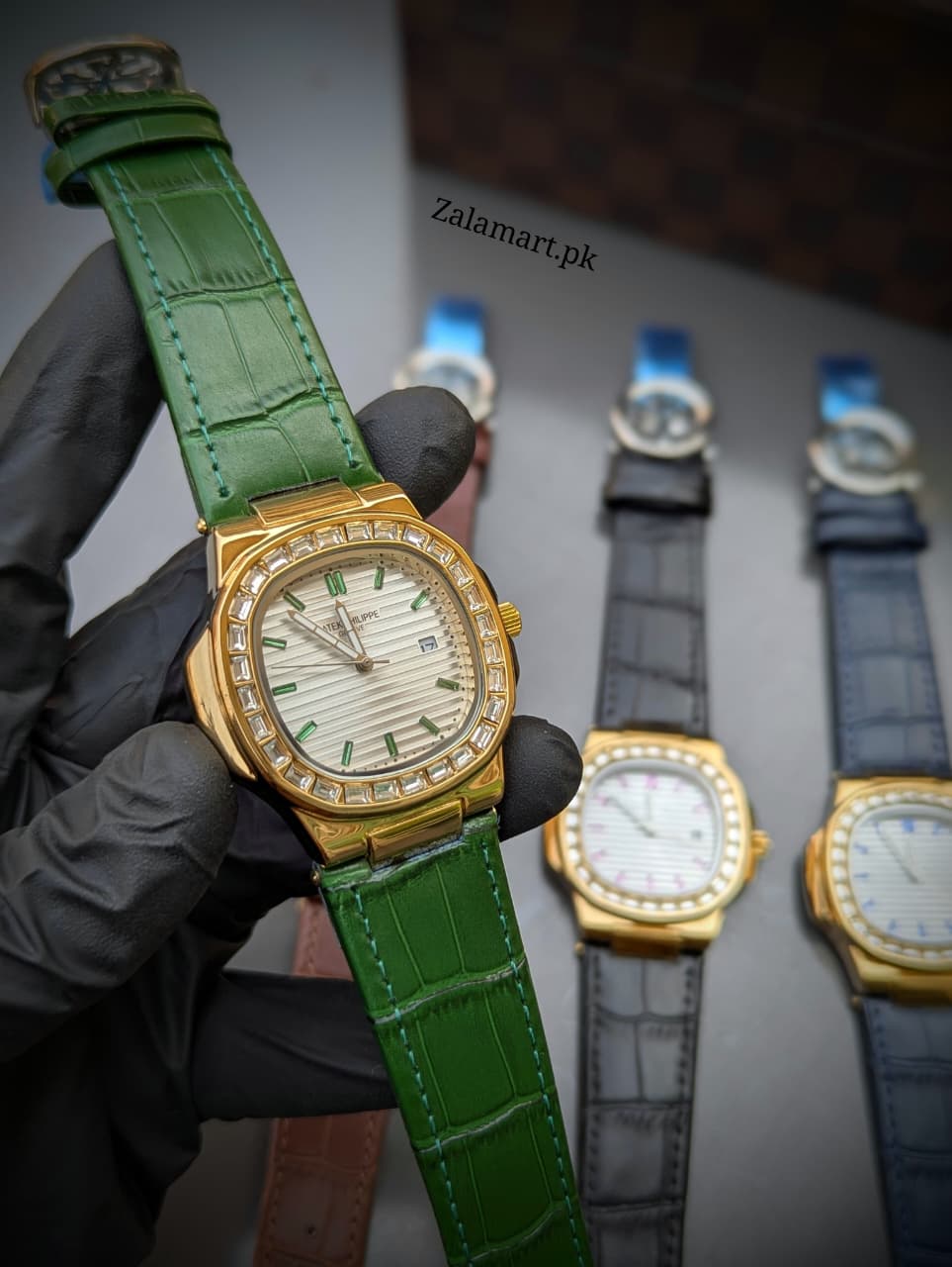 Patek Philippe Classic Stainless Steel Watch with Genuine Leather Strap