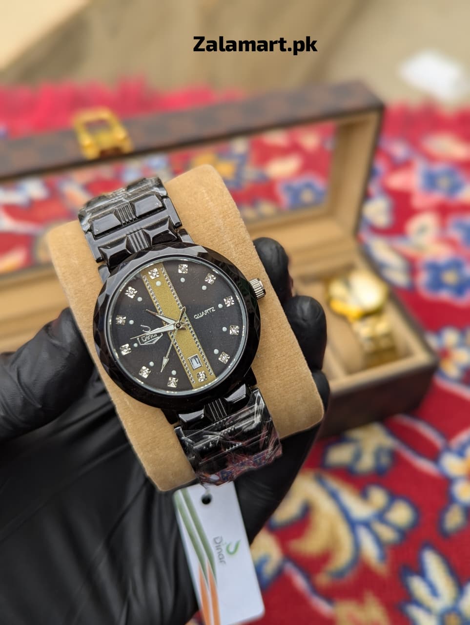 Dinar Stainless Steel Men’s Watch – Waterproof | Date Display | Premium Gift Watch