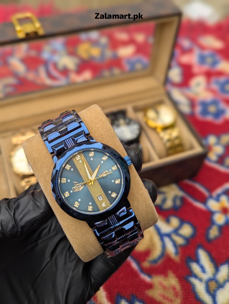 Dinar Stainless Steel Men’s Watch – Waterproof | Date Display | Premium Gift Watch