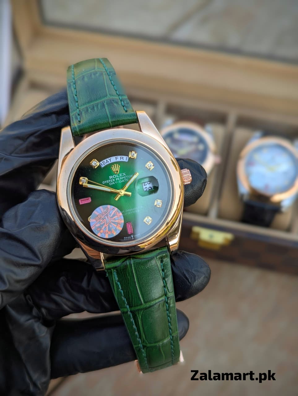 RLX Premium Watch with Original Leather Straps | Date & Day Display