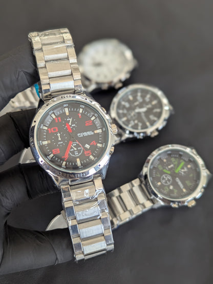 ⌚ Premium Stainless Steel Watch – Bold Look, Lasting Impression