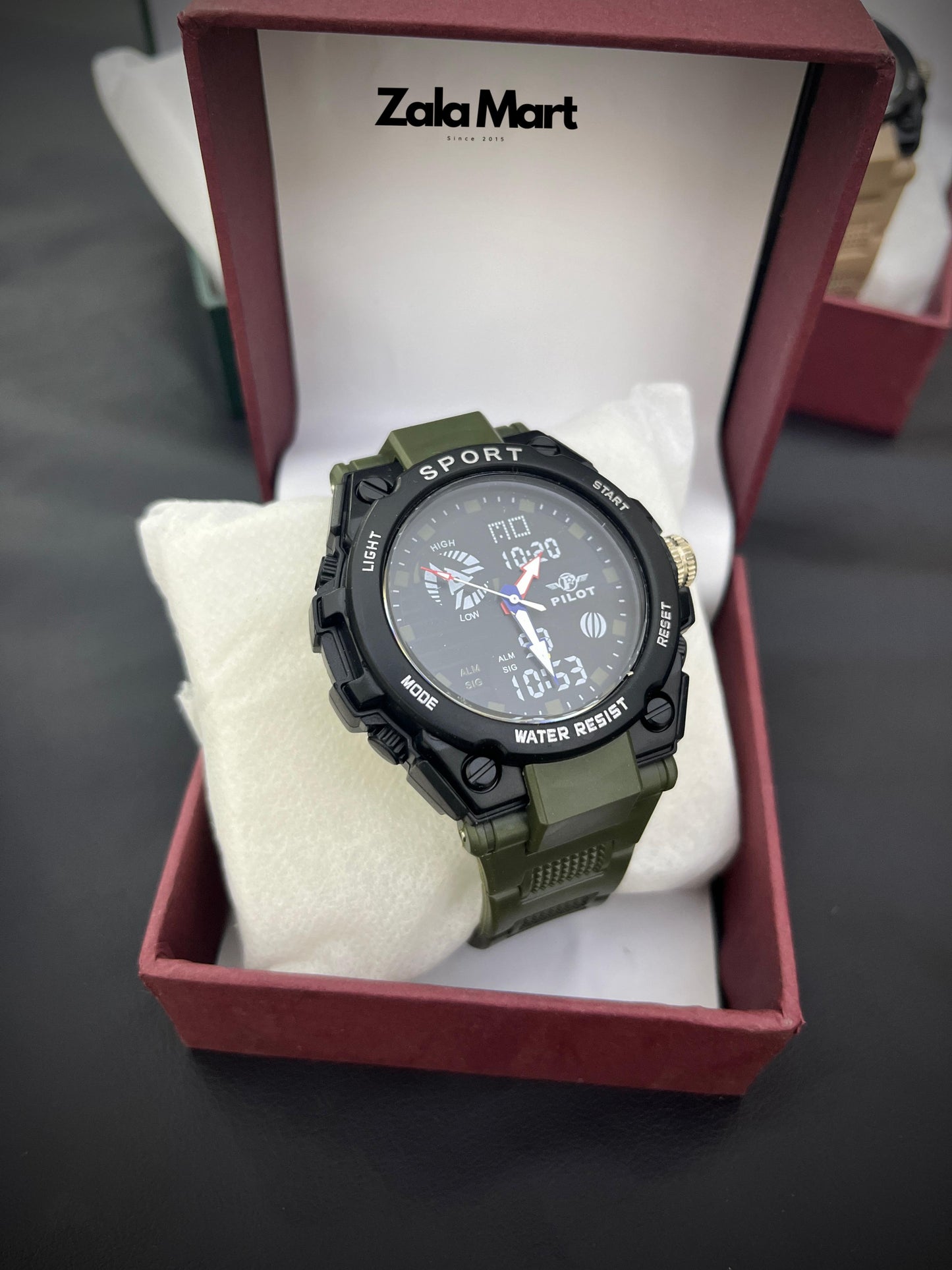 Men's Digital Military Sports Watch – 30M Waterproof
