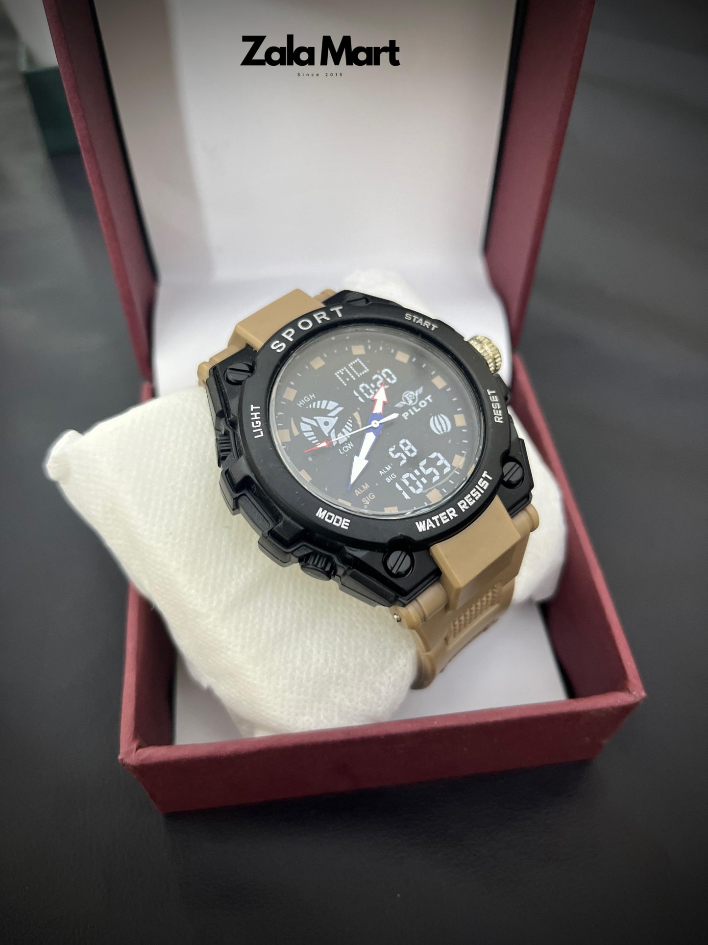 Men's Digital Military Sports Watch – 30M Waterproof