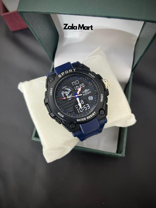 Men's Digital Military Sports Watch – 30M Waterproof