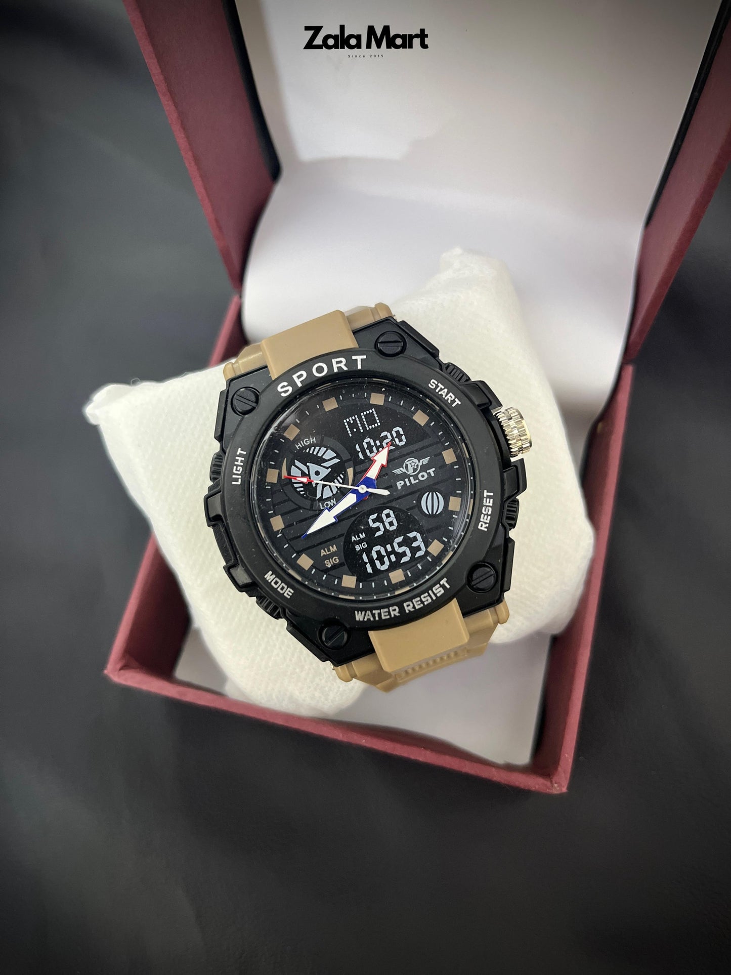 Men's Digital Military Sports Watch – 30M Waterproof