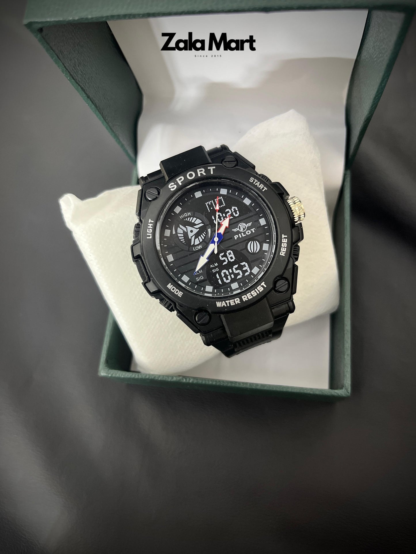 Men's Digital Military Sports Watch – 30M Waterproof