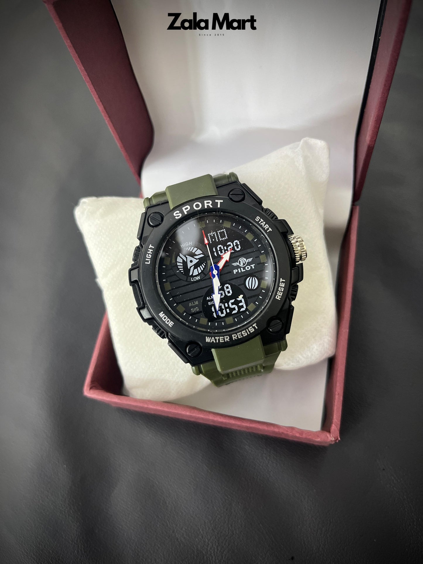 Men's Digital Military Sports Watch – 30M Waterproof