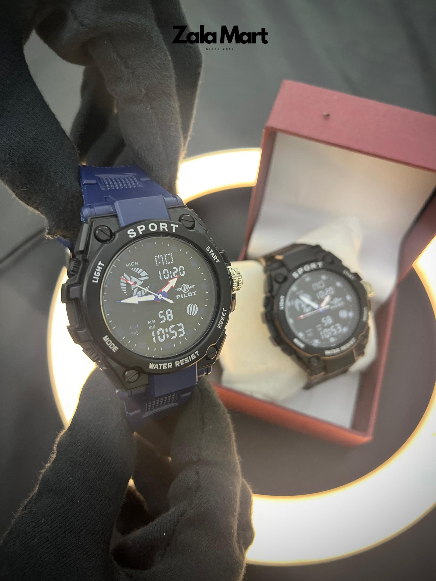 Men's Digital Military Sports Watch – 30M Waterproof