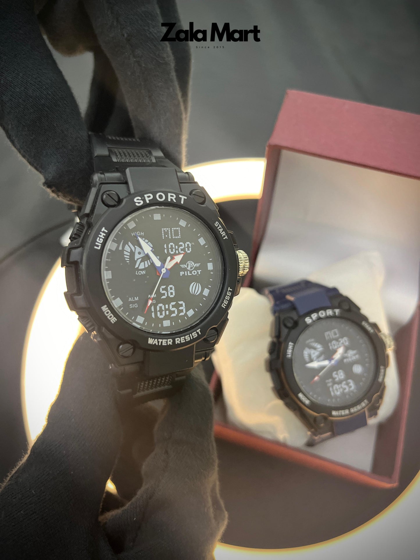 Men's Digital Military Sports Watch – 30M Waterproof