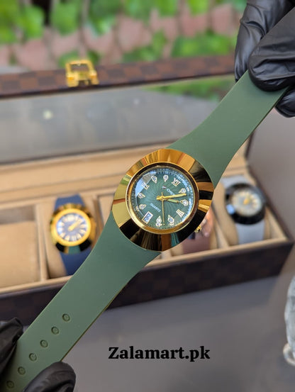 Premium Analog Wrist Watch with Soft Silicone Strap