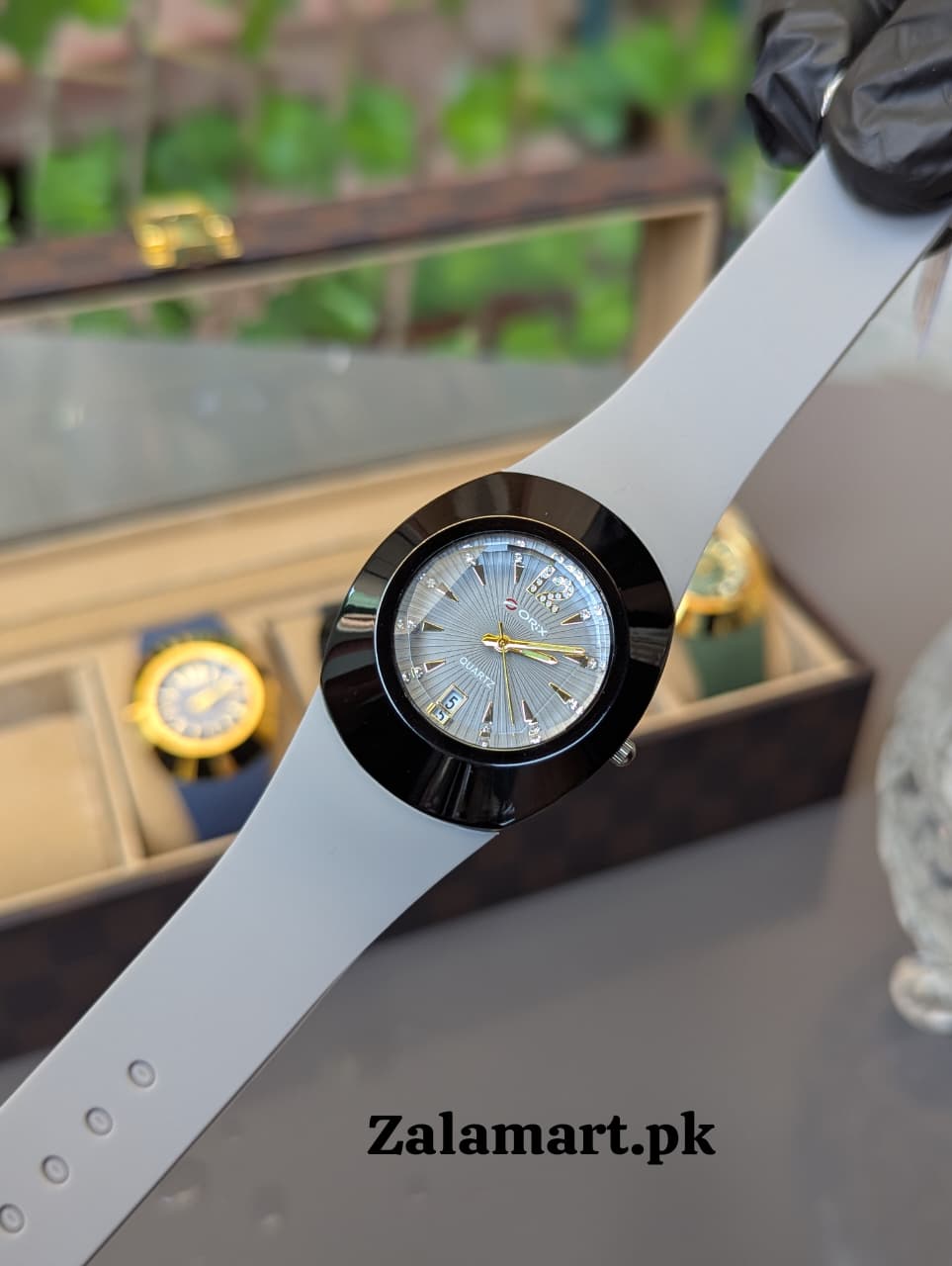 Premium Analog Wrist Watch with Soft Silicone Strap