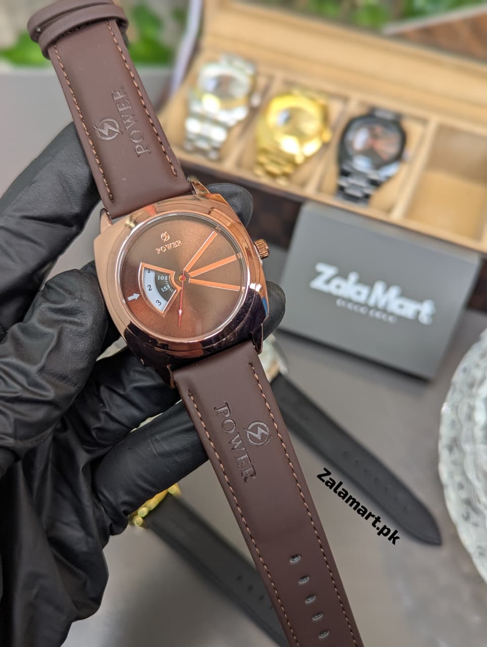 Power Leather Strap Men’s Watch | Premium Gift Timepiece