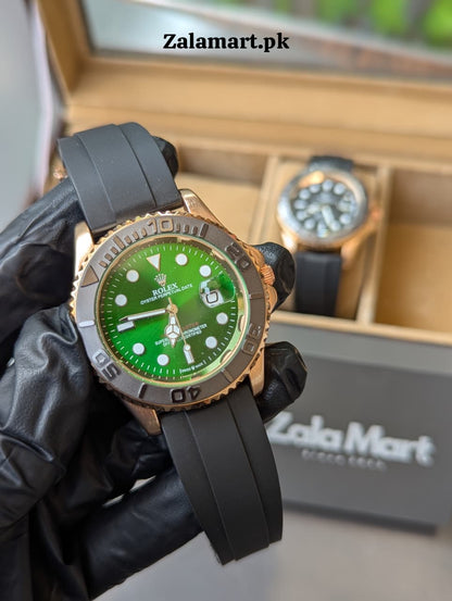 RLX Submariner Men’s Watch – Premium Silicone Strap