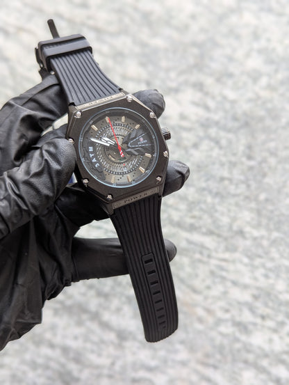 Power SteelX™ – Stainless Steel Waterproof Watch with Silicone Strap