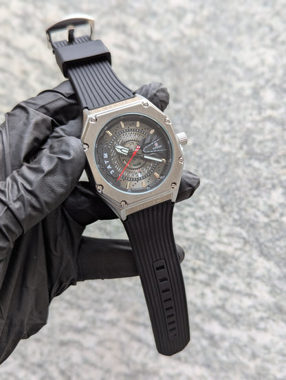 Power SteelX™ – Stainless Steel Waterproof Watch with Silicone Strap