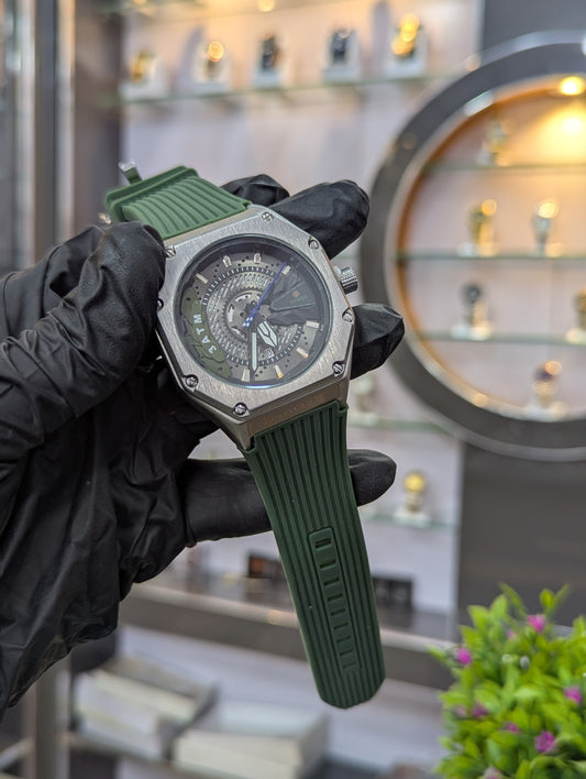 Power SteelX™ – Stainless Steel Waterproof Watch with Silicone Strap