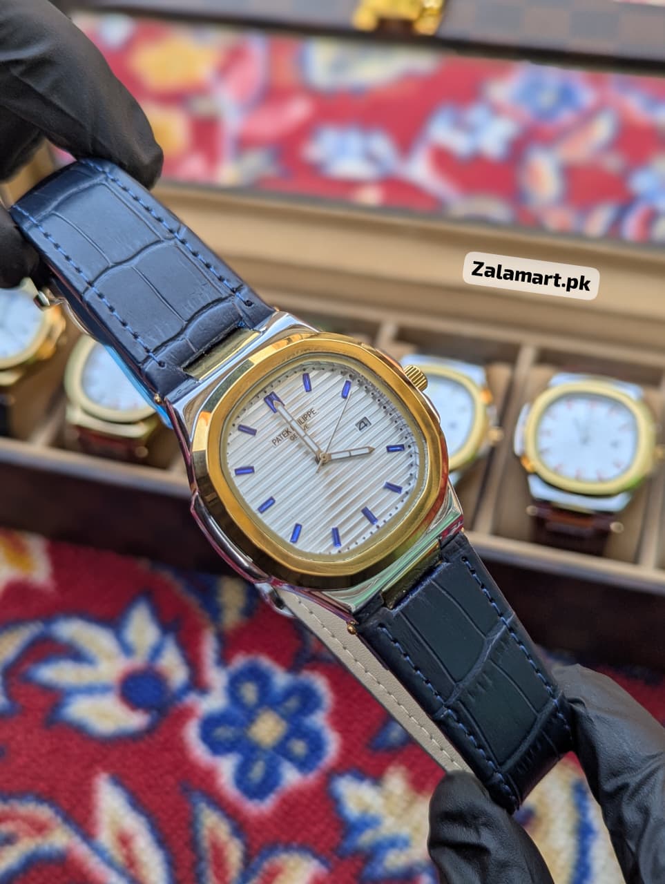 Patek Philippe Classic Watch – Stainless Steel & 100% Genuine Leather Strap