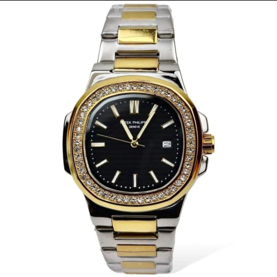 Patek Philippe Nautilus Men’s Watch with Stone Bezel