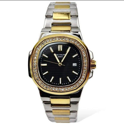 Patek Philippe Nautilus Men’s Watch with Stone Bezel