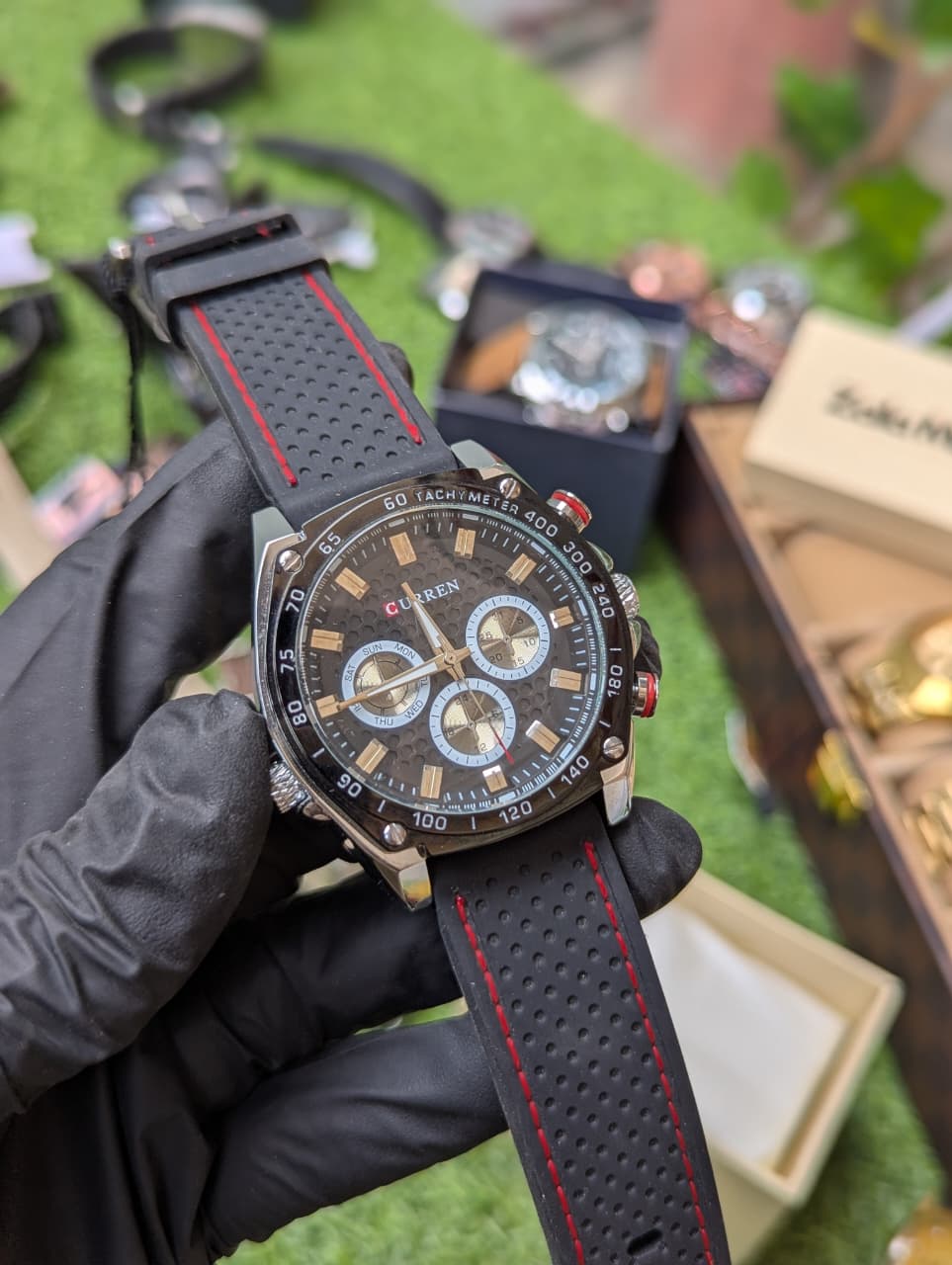 Curren Branded Chronograph Men’s Watch – Working Chronograph