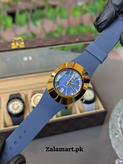 Premium Analog Wrist Watch with Soft Silicone Strap