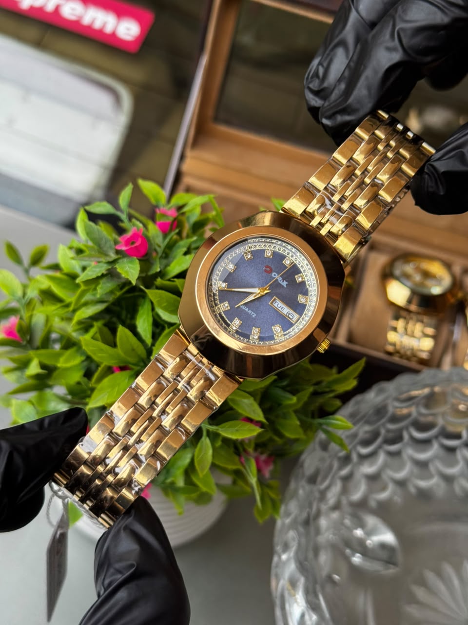 Premium ORIX Stainless Steel Watch – Day & Date Display