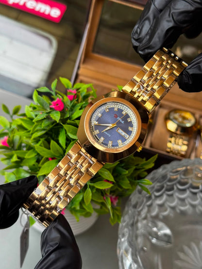 Premium ORIX Stainless Steel Watch – Day & Date Display