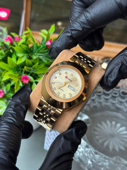 Premium ORIX Stainless Steel Watch – Day & Date Display