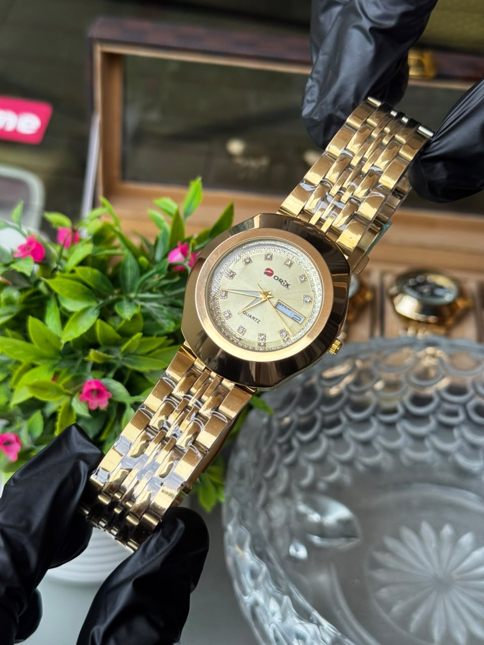 Premium ORIX Stainless Steel Watch – Day & Date Display