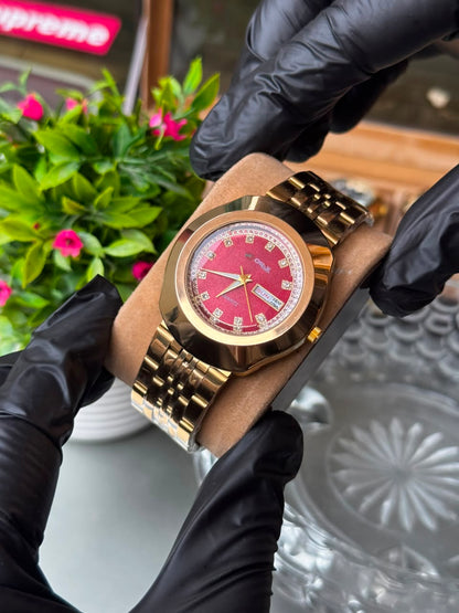 Premium ORIX Stainless Steel Watch – Day & Date Display
