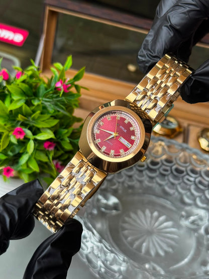 Premium ORIX Stainless Steel Watch – Day & Date Display
