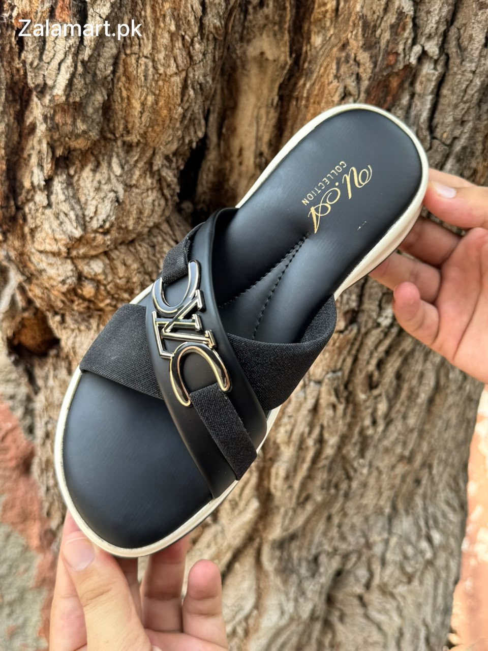 Ladies’ Luxury Cross-Strap Slippers – Stylish, Comfortable