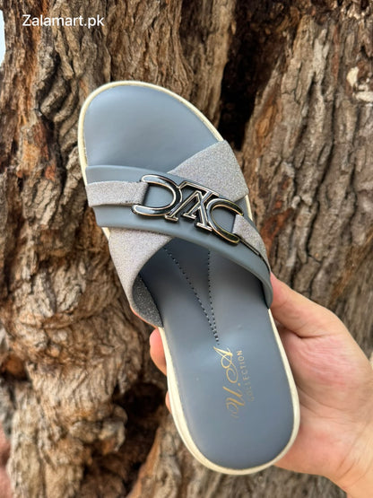Ladies’ Luxury Cross-Strap Slippers – Stylish, Comfortable