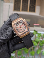 Premium Luxury Chronograph Watch – Signature Case & Leather Strap
