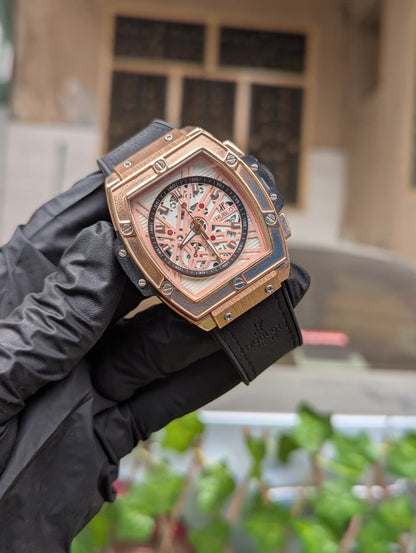 Premium Luxury Chronograph Watch – Signature Case & Leather Strap