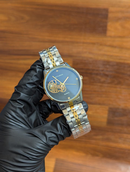 Classic Style Men’s Watch – Stainless Steel Bracelet