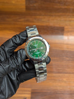 Green Dial Classic Men’s Watch – Stainless Steel Bracelet