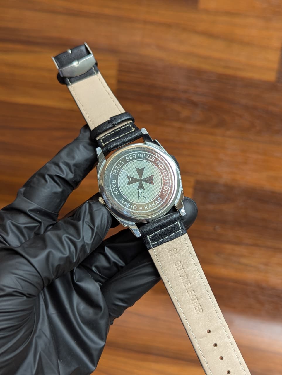 Classic Blue Dial Men’s Watch – Genuine Leather Strap