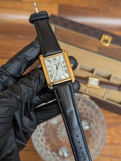Cartier Tank-Inspired Luxury Watch – Classic Dial