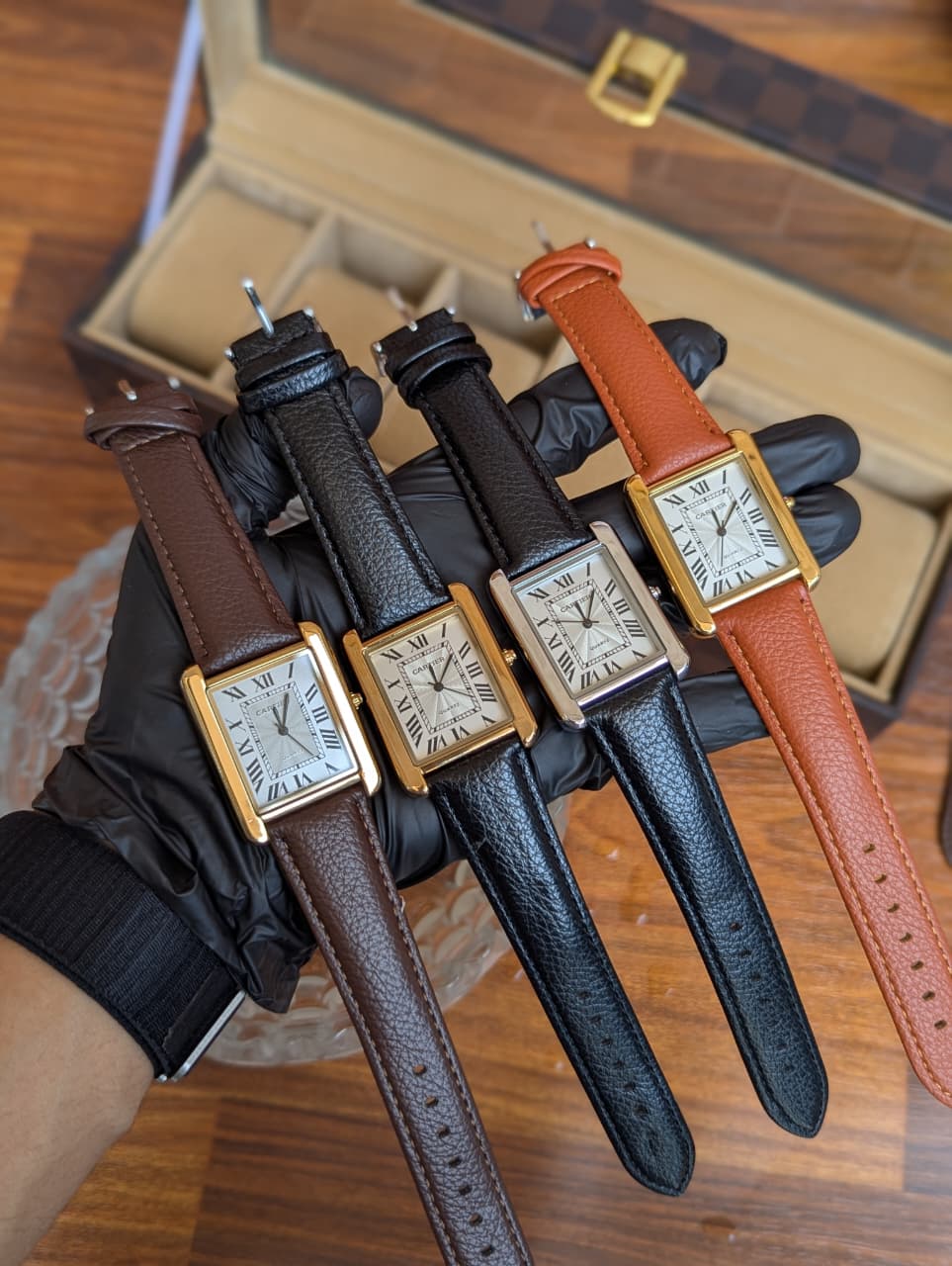 Cartier Tank-Inspired Luxury Watch – Classic Dial