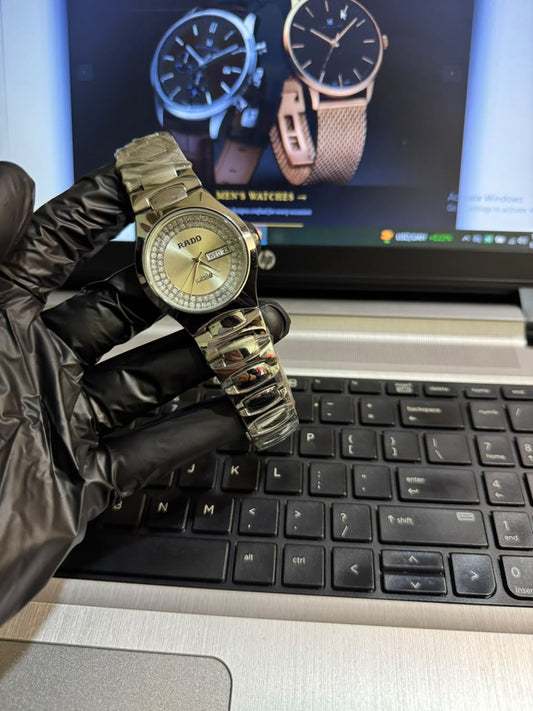 RADD Jubilee Luxury Style Watch – Crystal Dial & Stainless Steel Bracelet